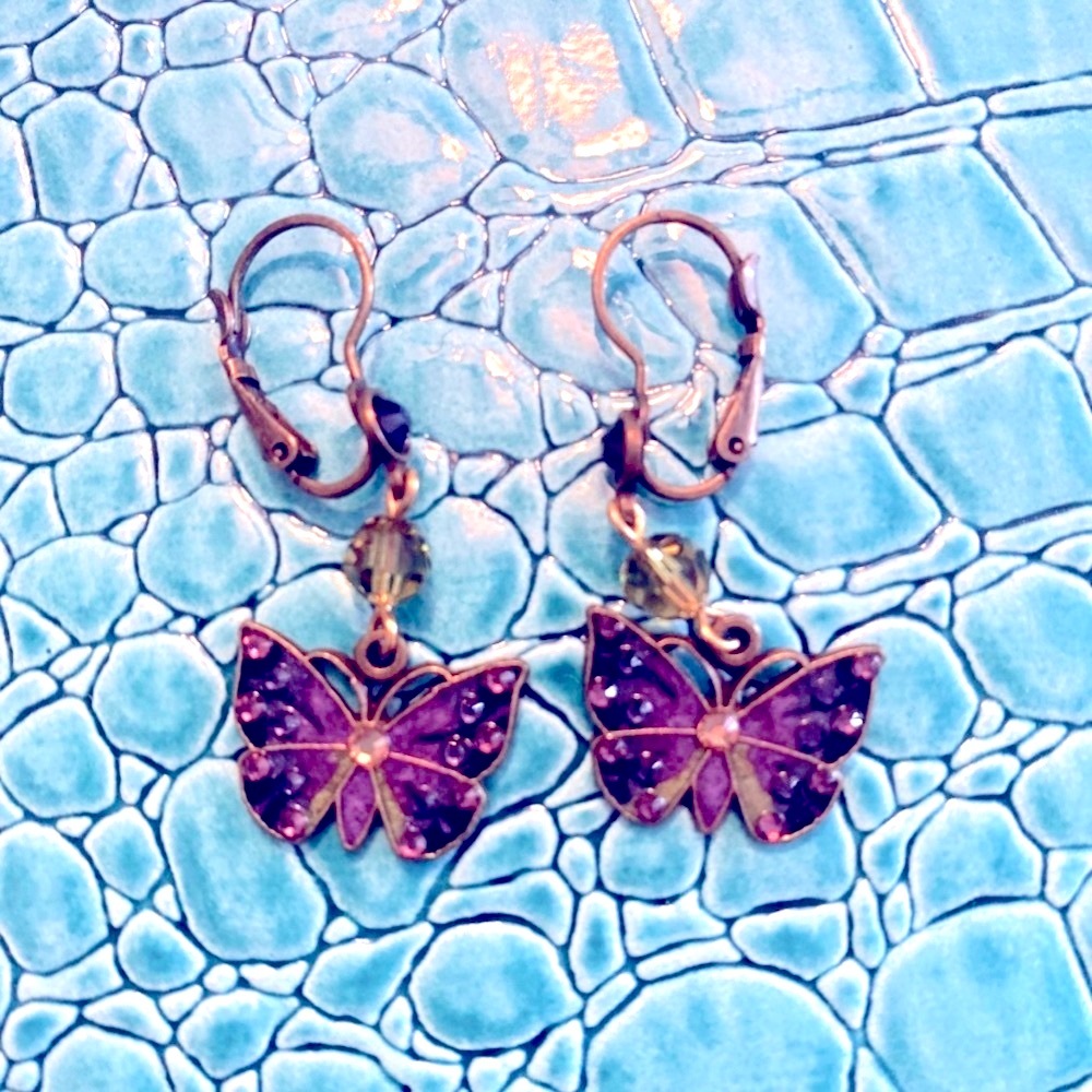Butterfly Earrings By Anne Koplik Designs